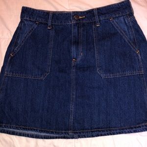 Dark blue jean skirt!